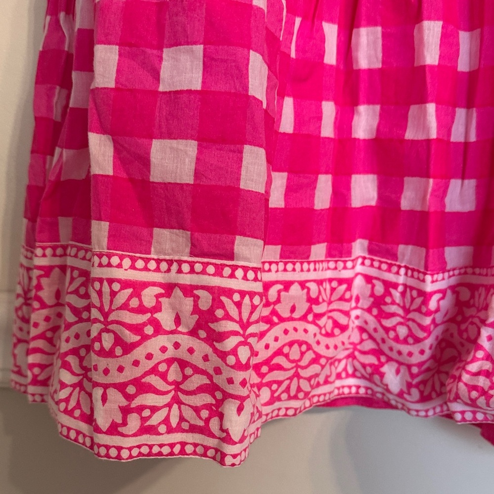 Tuckernuck Pink White Gingham Mini Dress - Picture 4 of 8